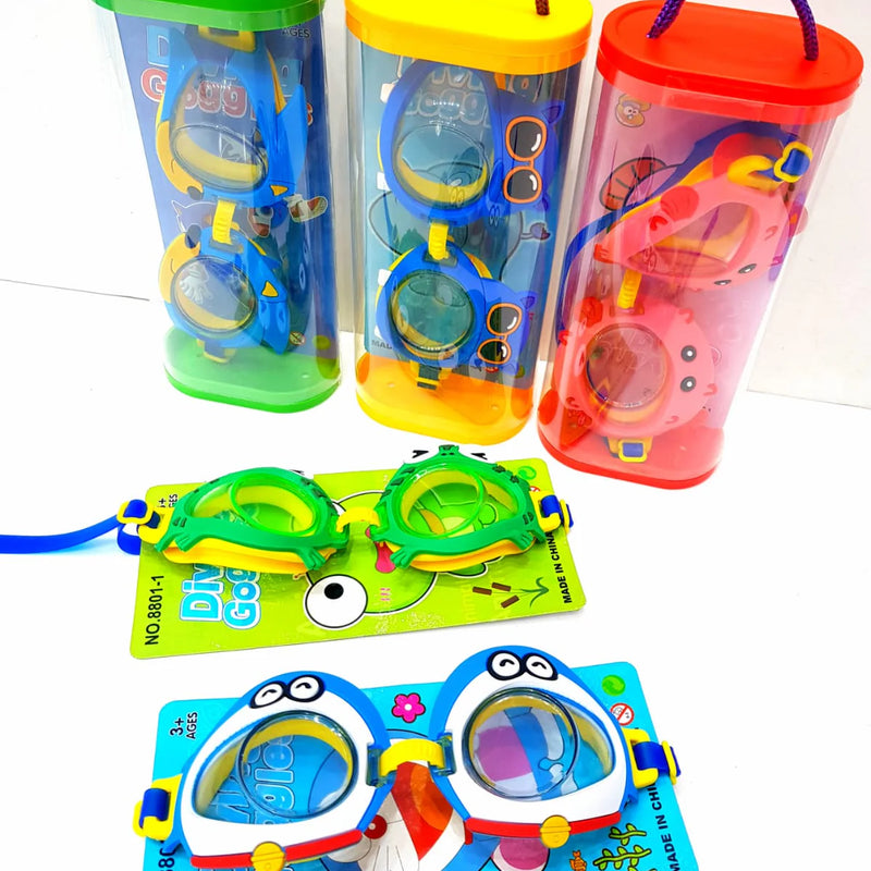 Cartoon swimming goggles