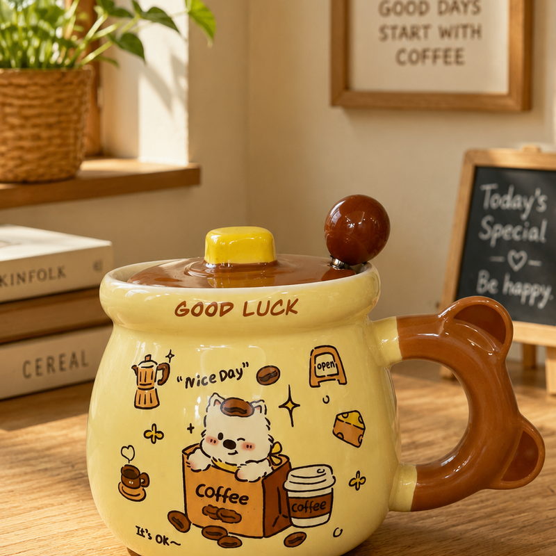 Teddy coffee Ceramic mug