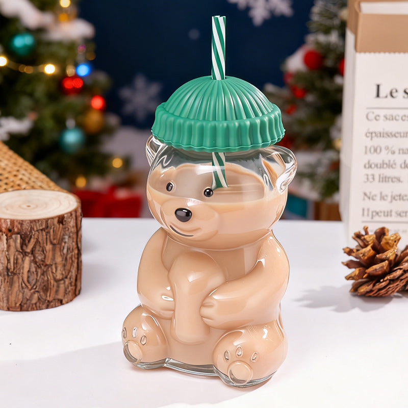 Starbucks glass teddy tumbler