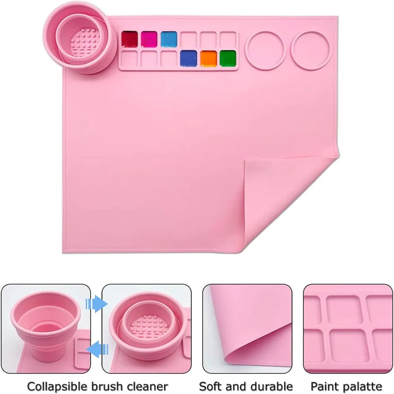 Painting silicon mat ( Random Colours )