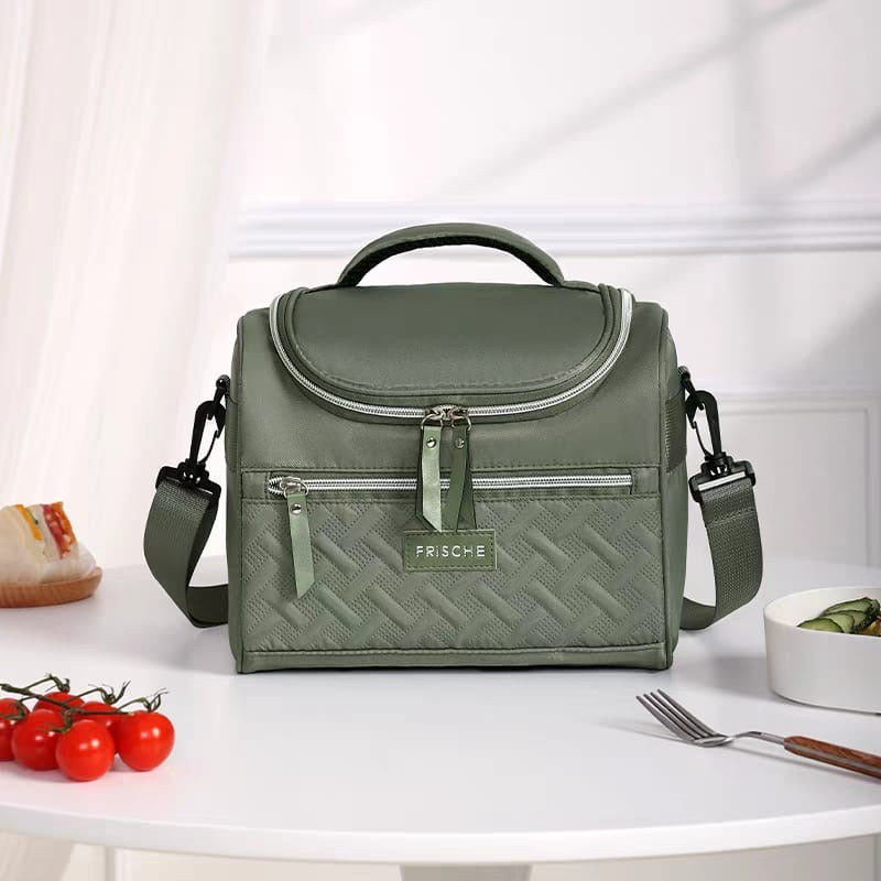 Premium quilted insulated lunch bag
