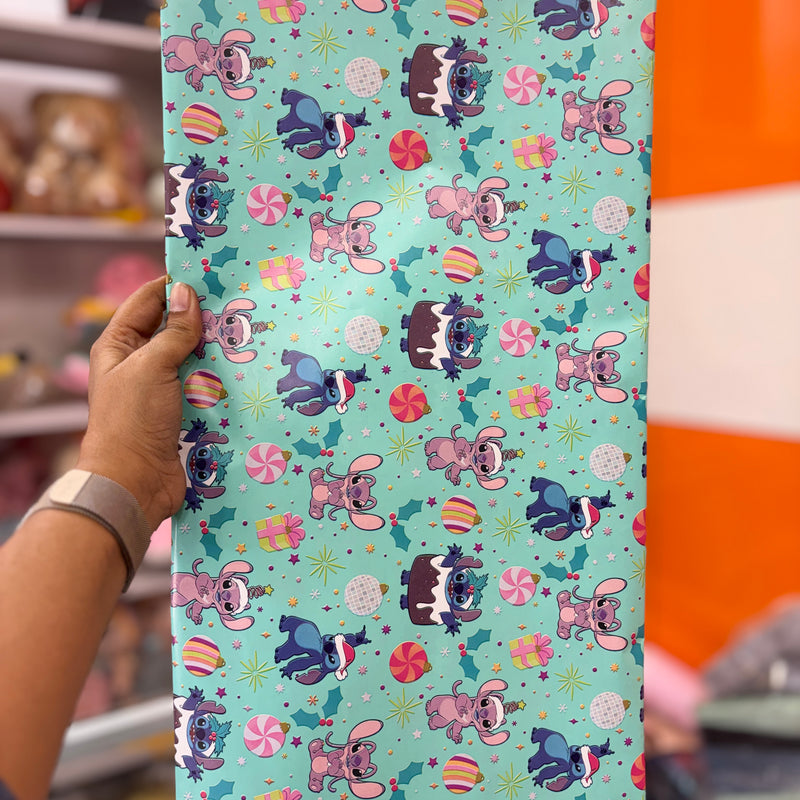 Stitch theme wrapping sheets ( set of 10 sheets )