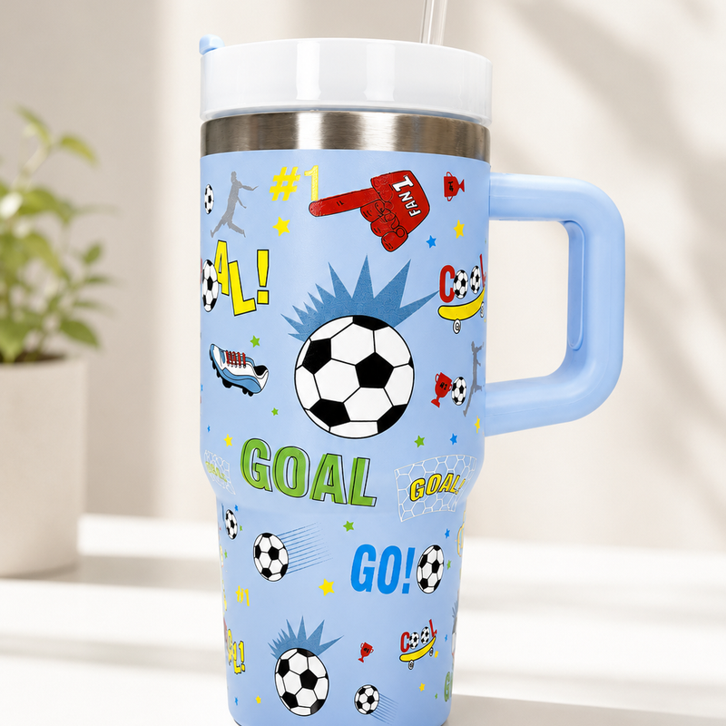 Football stainless steel mini tumbler - 450 mL