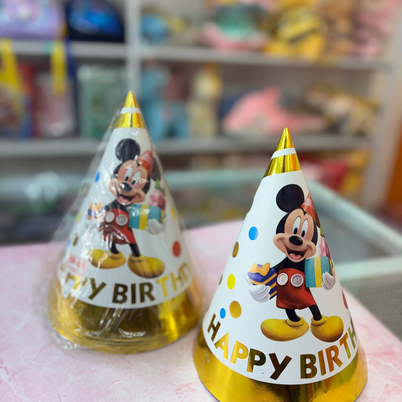 Mickey Mouse theme Birthday party caps ( For age 3-8 years ) - set of 10 pieces