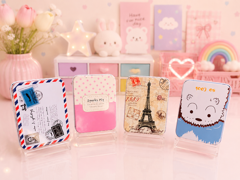 Rectangular tin storage box ( 8cm *4 cm )