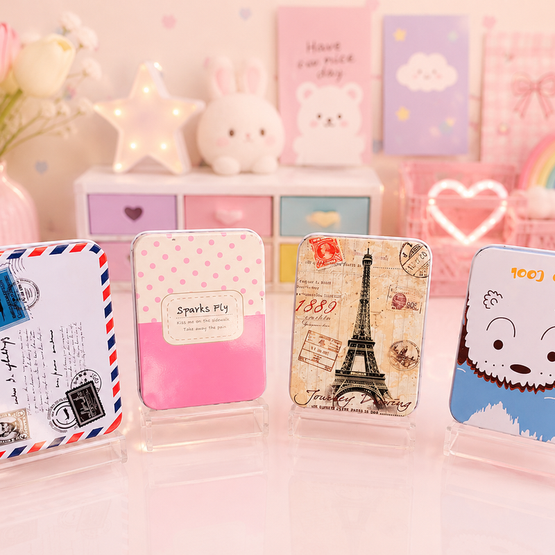 Rectangular tin storage box ( 8cm *4 cm )