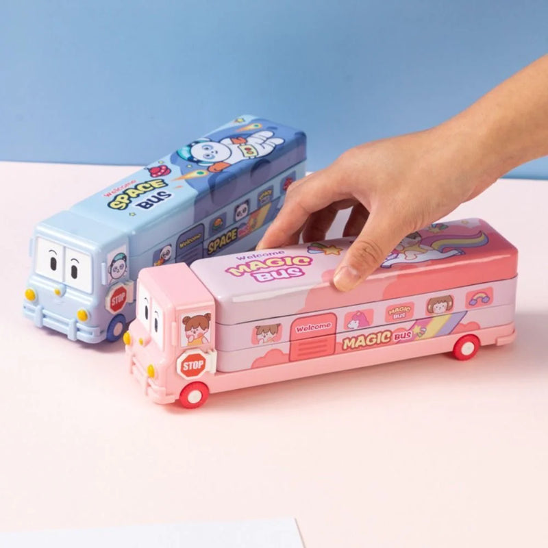 Cute mini bus pencil box