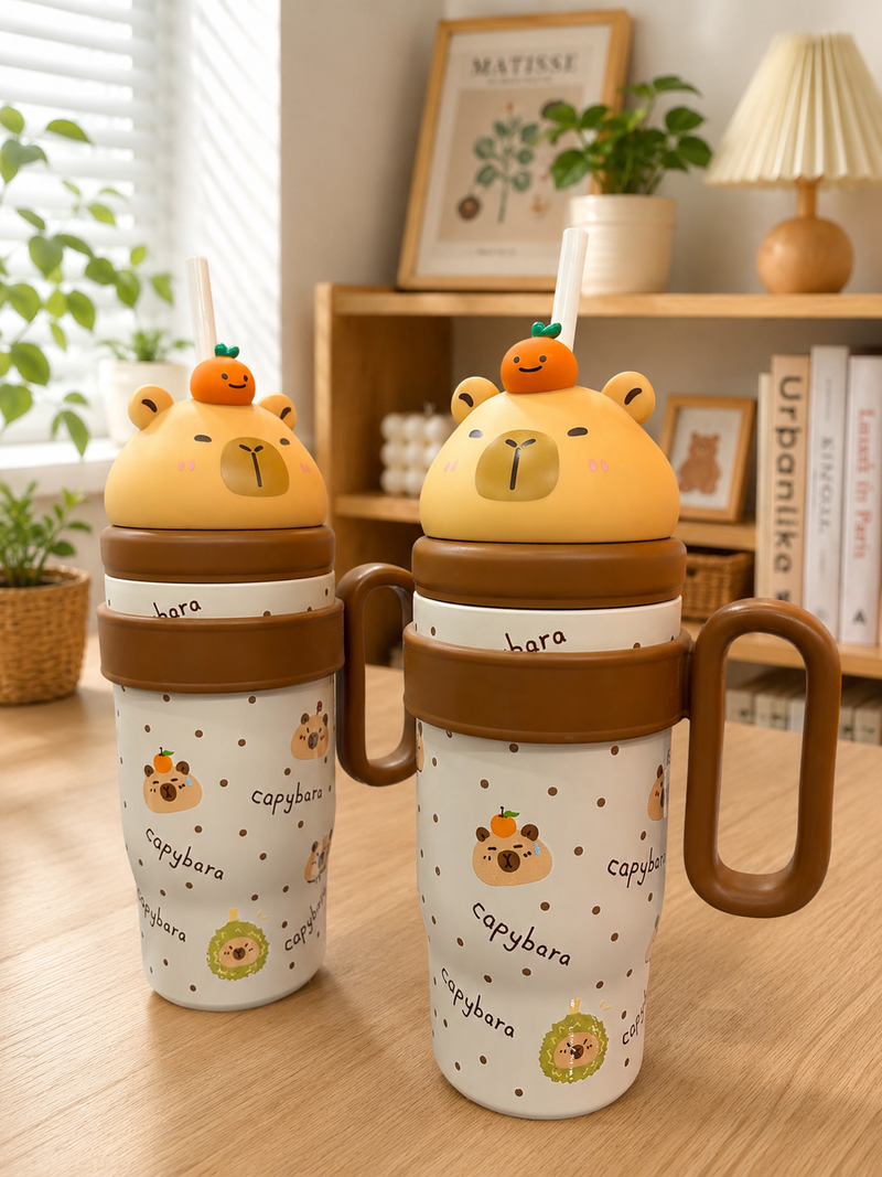 Capybara infuser stainless steel tumbler