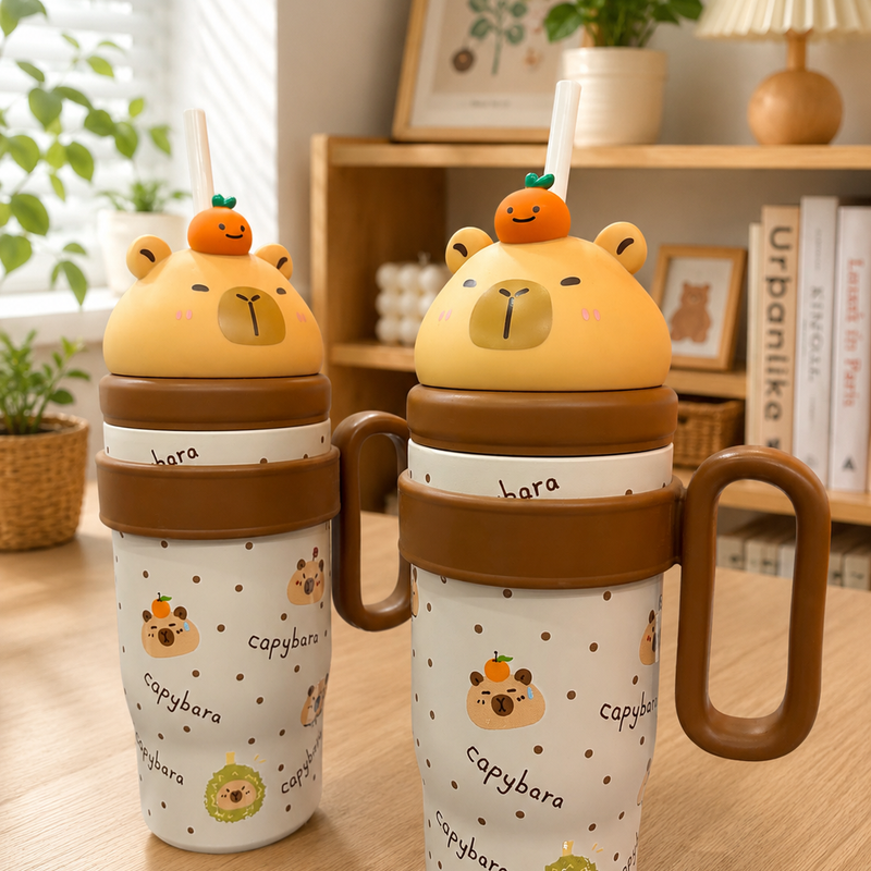 Capybara infuser stainless steel tumbler