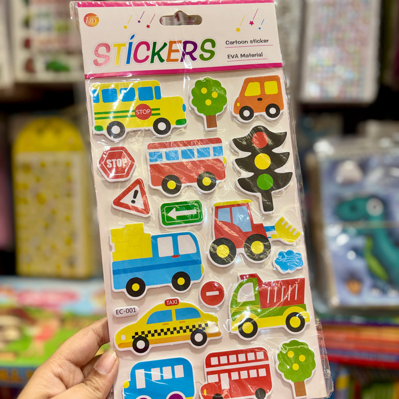Vehicles EVA sticker set