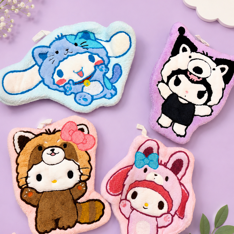 Kuromi Sanrio hand towels