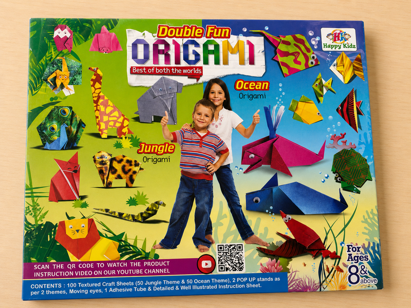 DIY origami kit for kids - jungle and ocean theme