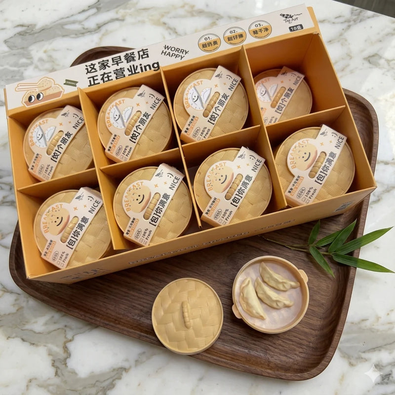 Dumpling erasers set