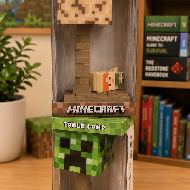 Minecraft table lamp for kids
