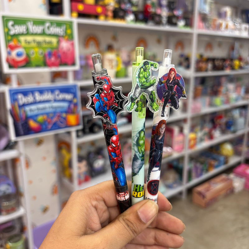 Marvel superhero cartoon gel pen