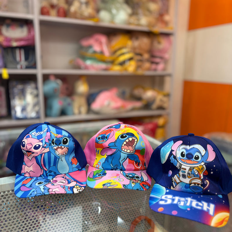 Cute stitch kids cap