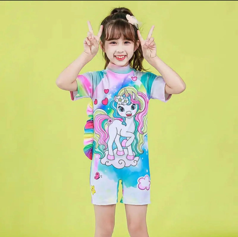 Unicorn 3D swimming suit for girls