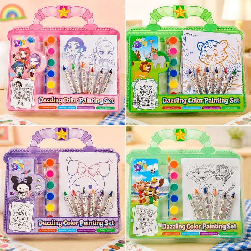 Dazzling colour painting set