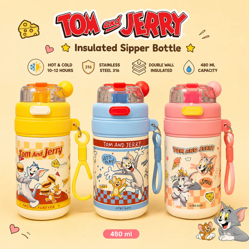 Tom & Jerry steel insulated sipper -450 ML