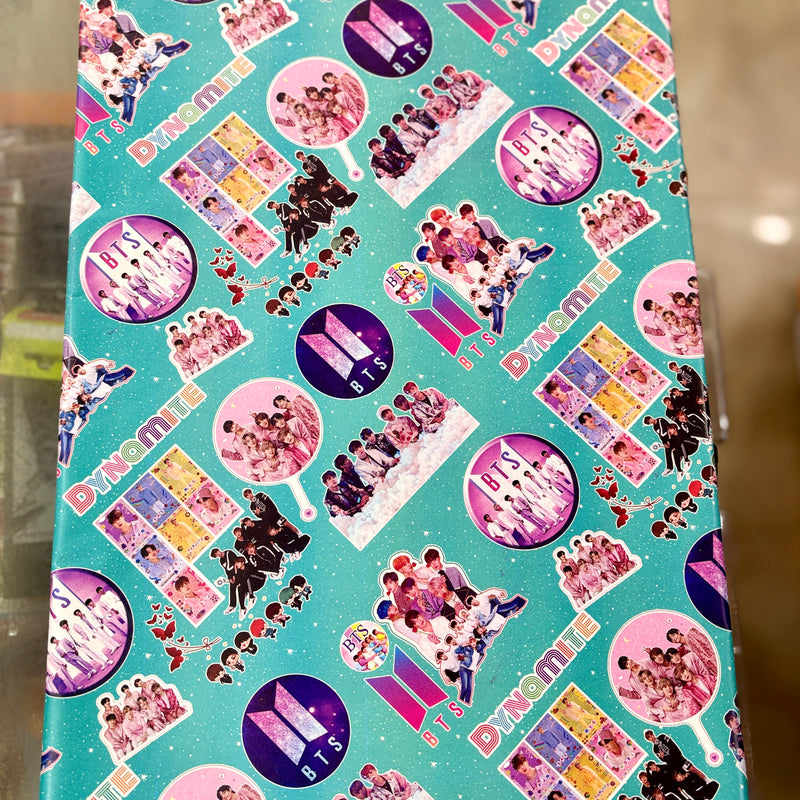 BTS theme wrapping sheets ( set of 10 )