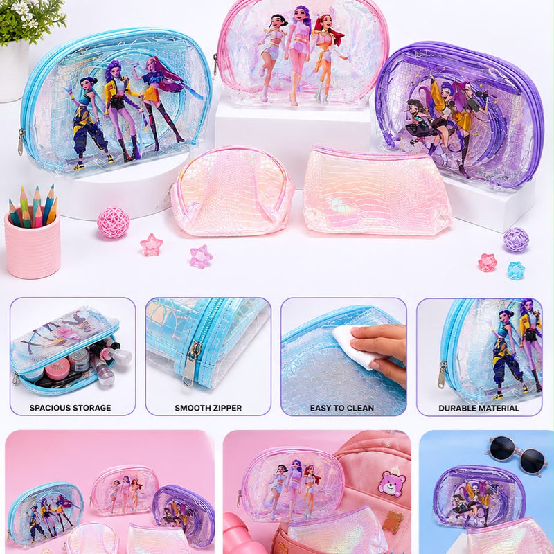 K pop organiser pouch set ( set of 3 )