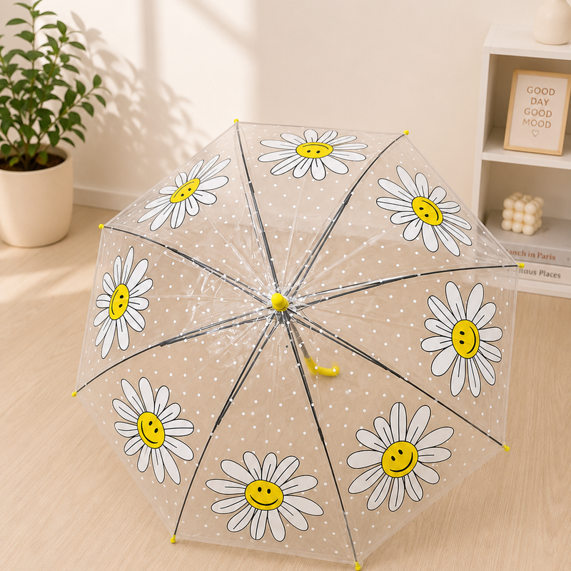 Sunshine flower transparent Korean umbrella